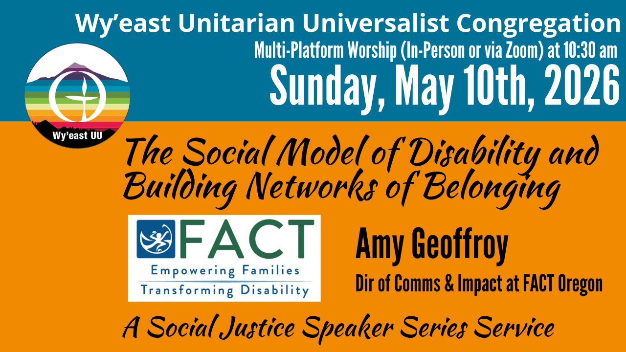 The Social Model of Disability and Building Networks of Belonging - Amy Geoffroy, Dir of Comms & Impact at FACT Oregon