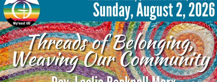 Threads of Belonging, Weaving Our Community -- Rev. Becknell Marx