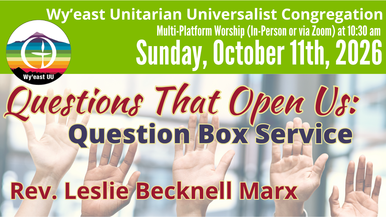 Questions That Open Us: Question Box Service