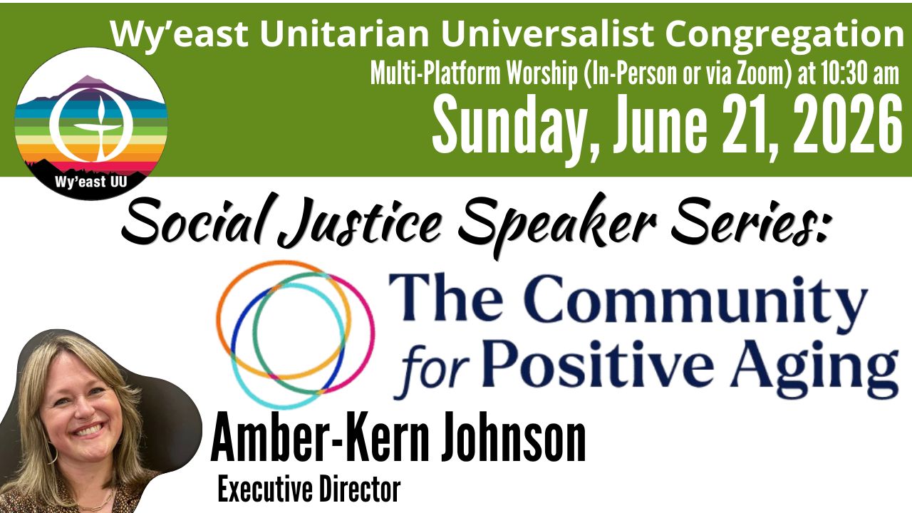 Social Justice Speaker Series: The Community for Positive Aging, Amber Kern-Johnson, Executive Director