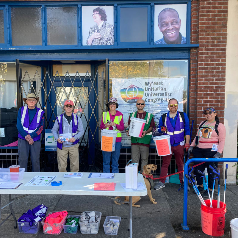 Wyeast--Neighborhood-Clean-in-front-of-CfPA Wy'east helps with neighborhood cleans