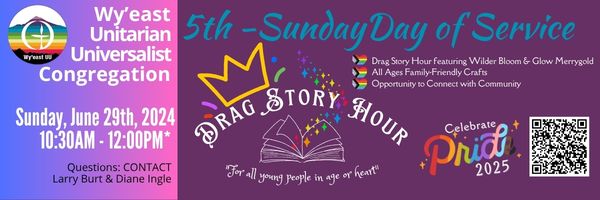 5th Sunday Day of Service: Pride Celebration: Drag Story Hour